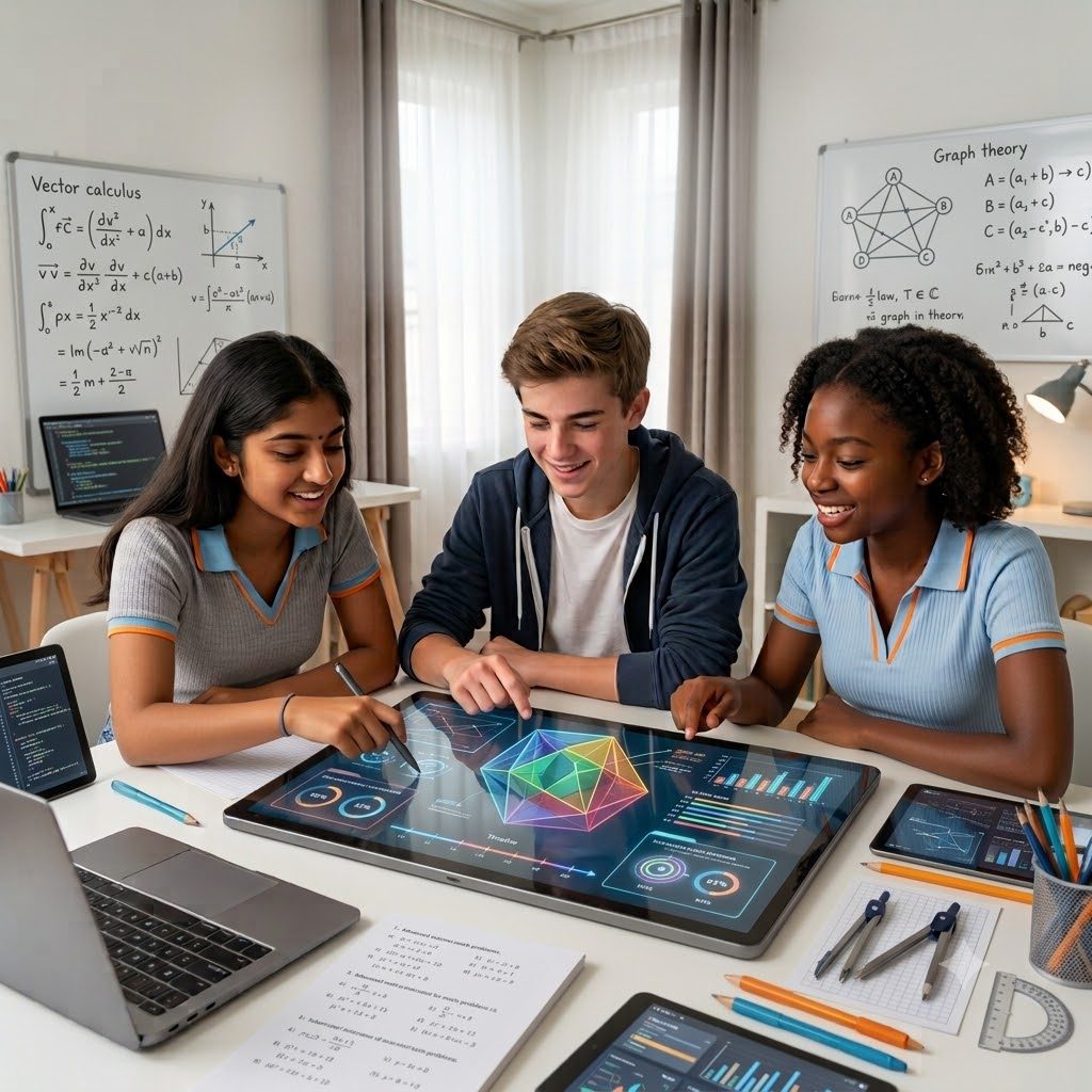 Students in Bahrain learning together in a CBSE maths online tuition class