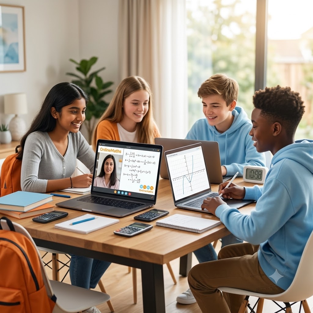 Students learning CBSE maths online with OnlineMaths tuition in Saudi Arabia