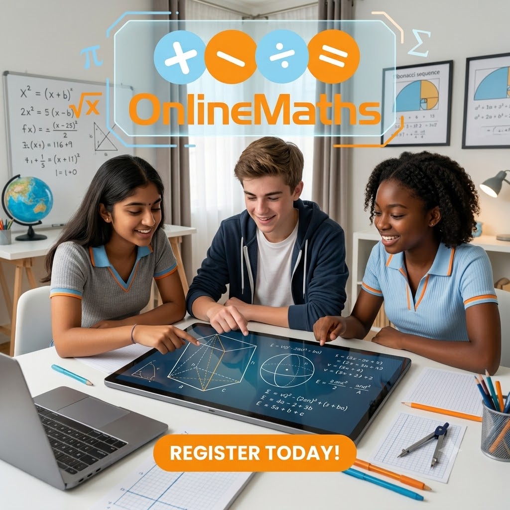 Students learning CBSE maths online with OnlineMaths tuition in Singapore